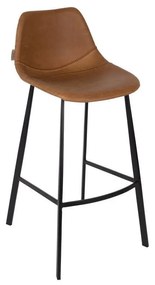 Sada 2 hnedých barových stoličiek Dutchbone Franky, výška 106 cm