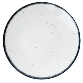 Jedálenská súprava 24 ks biela/čierna/porcelán