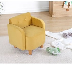 Detské kreslo DORY žlté
