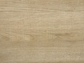 Jedálenský stôl 160 x 90 cm svetlé drevo/čierna BUSCOT Beliani