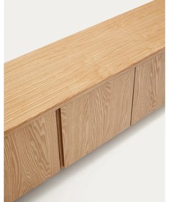 TV stolík v dekore jaseňa v prírodnej farbe 200x52x40 cm Salaya – Kave Home