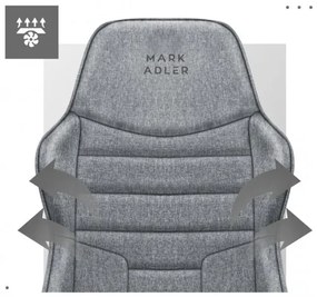 Kancelárska stolička Mark Adler - Boss 4.2 Grey