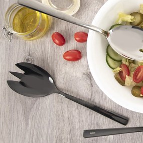 Šalátový príbor z nehrdzavejúcej ocele Black – Orion
