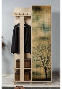 Vešiak so skriňou Garmanto Tree Sonoma Oakskriňou