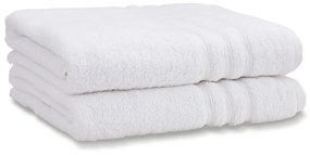 Biele froté bavlnené osušky v súprave 2 ks 90x140 cm Zero Twist – Catherine Lansfield