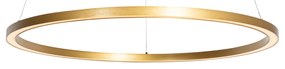 Zlaté závesné svietidlo 80 cm vrátane LED s 3-stupňovým stmievaním - Girello