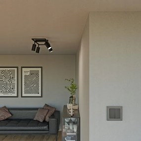 Bodové svietidlo 4xGU10/30W/230V čierne