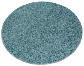 Okrúhly koberec SOFFI shaggy 5cm modrá Veľkosť: kruh 80 cm