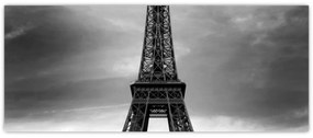 Obraz - Ružové auto v Paríži (120x50 cm)