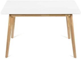 Noela Škandinávsky jedálenský stôl SCANDINAVIA 120 biely