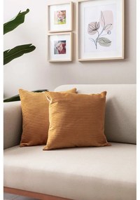Menčestrové obliečky na vankúše v súprave 2 ks 43x43 cm – Mioli Decor