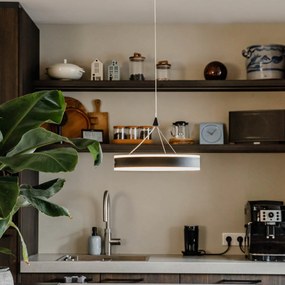 Závesné svietidlo čierne 30 cm vrátane LED 3-stupňový stmievač - Lyani