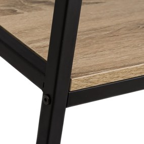 Čierna prírodná knižnica v dekore duba 60x180 cm Urban – Casa Selección