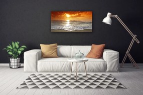 Obraz Canvas More slnko krajina 125x50 cm