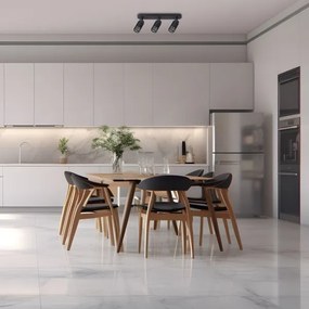 Bodové svietidlo VERTICAL 3xGU10/8W/230V čierna