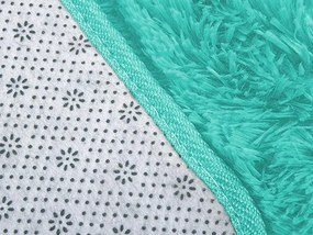 TZ Tyrkysový obdĺžnikový shaggy koberec Lana Rozmer: 60x120