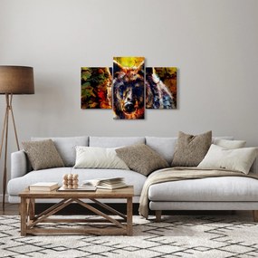 Obraz - Medveď, maľba (90x60 cm)