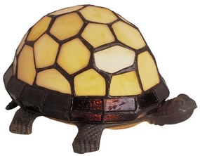 Dekoratívna Tiffany štýl lampa KORYTNAČKA Cream 21*14 cm