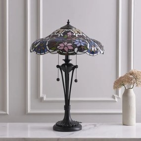 Endon 64326 - Stolná lampa Tiffany SULLIVAN 2xE27/60W/230V priemer 40 cm