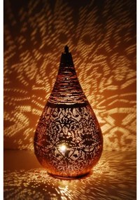 Filigree lampa stolná orientálna Copper WIRE DROP Ø30*55
