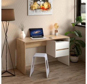 PC stolík Titanes (dub artisan + biela) . Vlastná spoľahlivá doprava až k Vám domov. 1116531