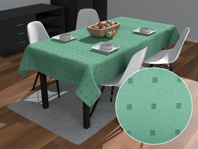 Biante Dekoračný obdĺžnikový obrus PM-023 Štvorčeky na svetlo zelenom 60x100 cm