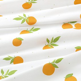 Goldea okrúhly obrus 100% bavlnené plátno - pomaranče Ø 140 cm