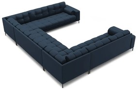 Modrá rohová pohovka do "U" Bali – Cosmopolitan Design