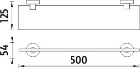 Nimco Polica, 50 cm UNIX - UN 13091B-50-26