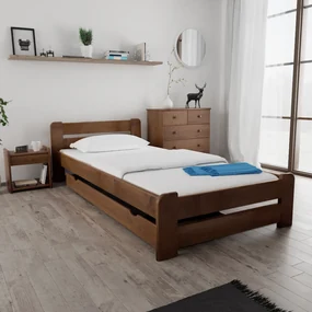 Posteľ Laura 80 x 200 cm, dub Rošt: Bez roštu, Matrac: Matrac COCO MAXI 20 cm