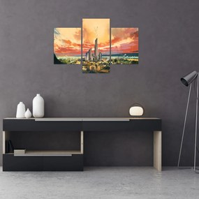 Obraz - Maľované mesto (90x60 cm)