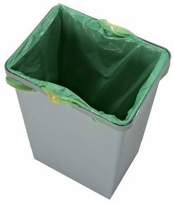 Odpadkový kôš s rukoväťami 15 l, sivá