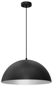 Závesné svietidlo Beta, 1x biele/čierne kovové tienidlo, (fi 45cm), b