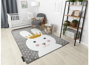 Koberec PETIT BUNNY KRÁLIK sivý
