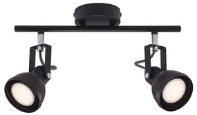 Nordlux - Bodové svietidlo ASLAK 2xGU10/35W/230V čierna