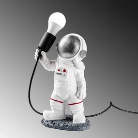 Detská lampička ASTRONAUT 1xE27/40W/230V strieborná/biela
