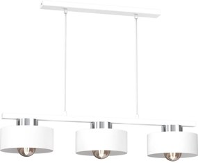 Luster na lanku MARTI 3xE27/15W/230V biela/chróm