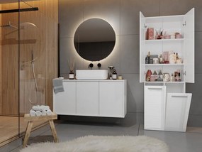 Kúpeľňová skrinka Neltossa 3 (lesk biely). Akcia -20%. Vlastná spoľahlivá doprava až k Vám domov. 1132990