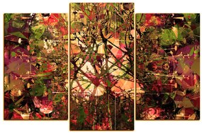 Obraz na plátne - Kvetinové grunge pozadia 1108FC (105x70 cm)