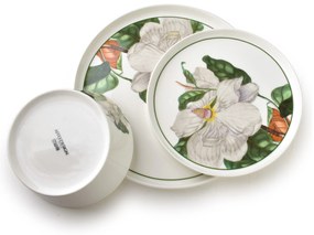 Porcelánová jídelní sada LEA Tree 18 ks bílá