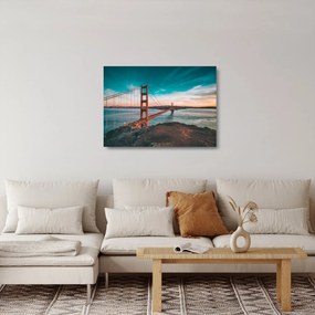 Sklenený obraz- Golden Gate, San Francisco (70x50 cm)