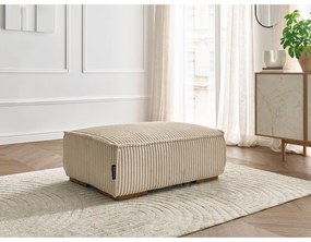 Svetlohnedá menčestrová podnožka Chelsea – Bobochic Paris