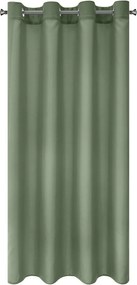 KRÁTKY ZÁVES NA KRÚŽKOCH RITA 140X175 CM OLIVOVÁ