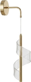 Toolight Toolight, LED nástenné svietidlo, 10W, 1000lm, 4000K, G177-W, zlatá lesklá, OSW-07821