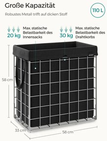 Kôš na bielizeň 110L LCB111B01
