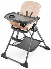 KINDERKRAFT - Detská jedálenská stolička FOLDEE ružová