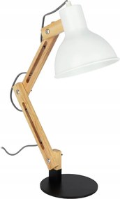 Stolná lampa 1xE27/40W/230V biela/čierna