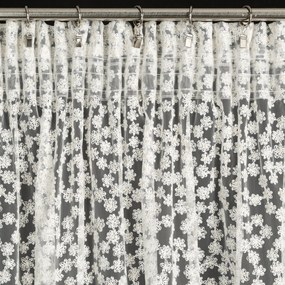 ZÁCLONA NA PÁSKE DAISY 140X270 CM BIELA