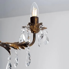 ONLI - Luster na reťazi TERESA 3xE14/6W/230V bronzová