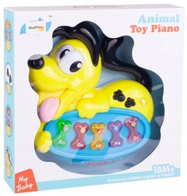 INTERAKTÍVNE HUDOBNÉ PIANO FAREBNÝ PSÍK MalPlay